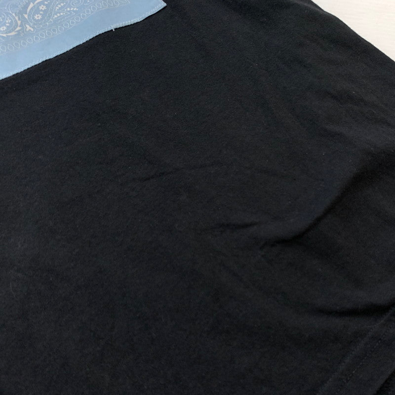 【中古品】【メンズ】 SUPREME シュプリーム × THE NORTH FACE ザ・ノースフェイス 別注 コラボ 22SS BANDANA TEE NT02209I バンダナ Tシャツ 半袖 トップス 149-260611-yo-02-tei サイズ:XL カラー:ブラック 万代Net店