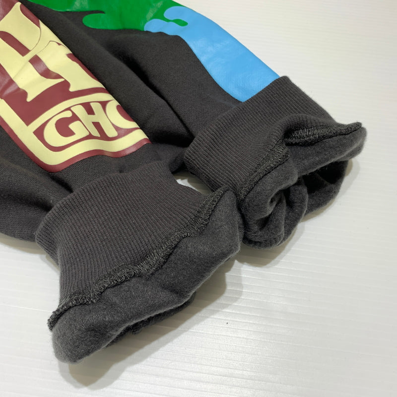 【中古品】【メンズ】 ReCePTION レセプション GRAPHIC CROPPED HOODIE グラフィック クロップド フーディ トップス プルオーバーパーカー 142-260720-ko-39-tei サイズ:L カラー:ブラック 万代Net店