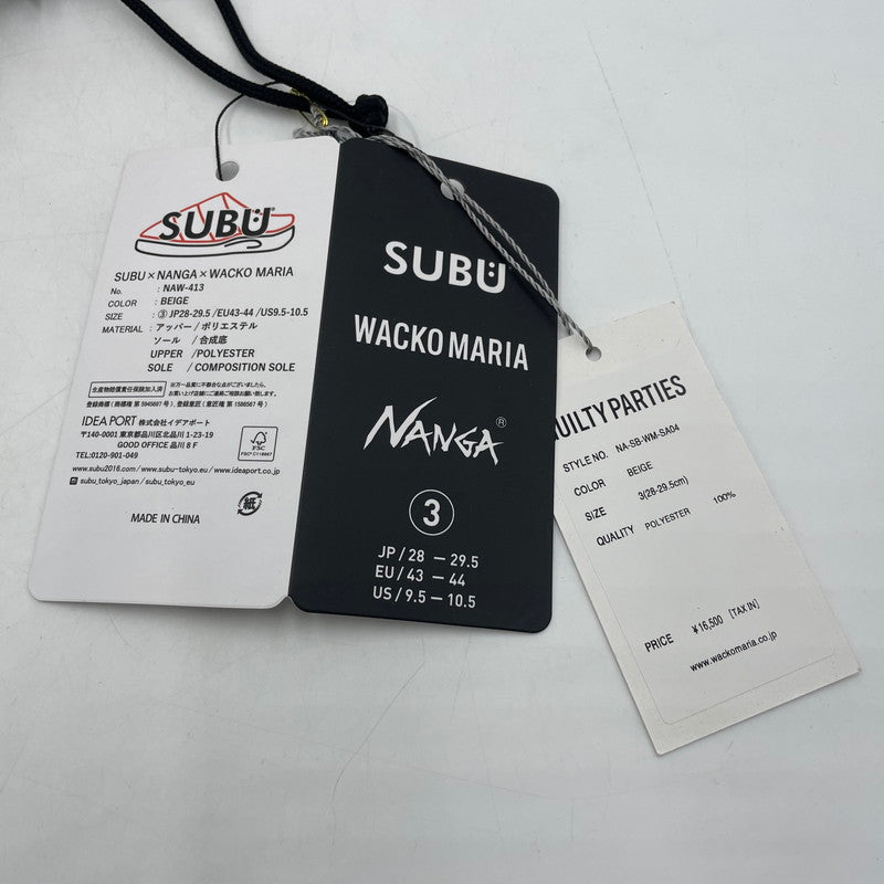 【中古品】【メンズ】 WACKO MARIA ワコマリア NANGA SUBU LEOPARD FUR AURORA WINTER SANDALS ナンガ スブ レオパード オーロラ ウィンター サンダル 靴 164-260619-sa-07-tei サイズ:3 カラー:レオパード 万代Net店