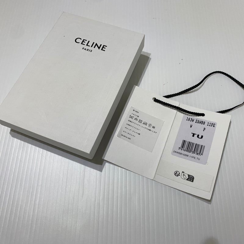 【中古品】【メンズ/レディース】 CELINE セリーヌ SILK SCARF 163W 2AWB8 11PE シルクスカーフ アクセサリー ハンカチーフ 183-260622-ko-08-tei カラー:イエロー系/ゴールド系 万代Net店