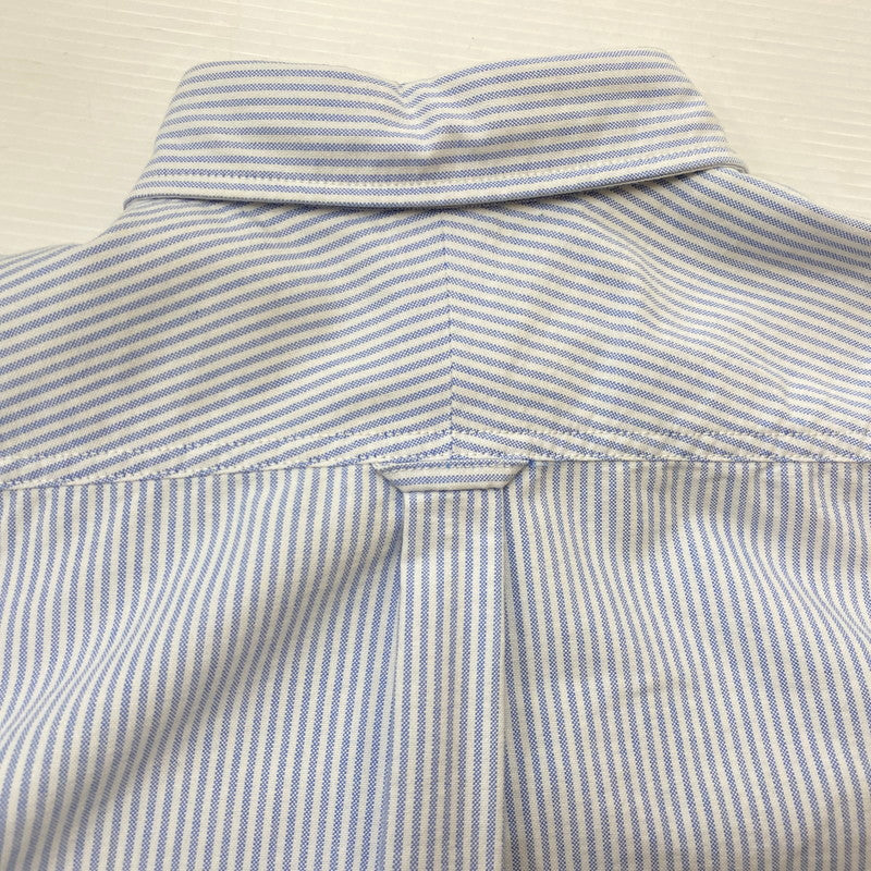 【中古品】【メンズ】 THE NORTH FACE ザ・ノースフェイス S/S STRIPE OX B.D.BIG SHIRT NT3111N ストライプ オックスフォード ボタンダウン ビッグ シャツ 半袖トップス 144-260622-ss-02-tei サイズ:S カラー:ブルー 万代Net店