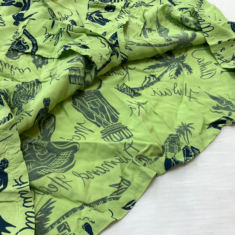 【中古品】【メンズ】 PEARL DIVER パールダイバー 90's RAYON S/S SHIRT 90年代 レーヨン ショートスリーブ シャツ 半袖 トップス ボタンダウン 145-260626-ko-15-tei サイズ:L カラー:総柄 万代Net店