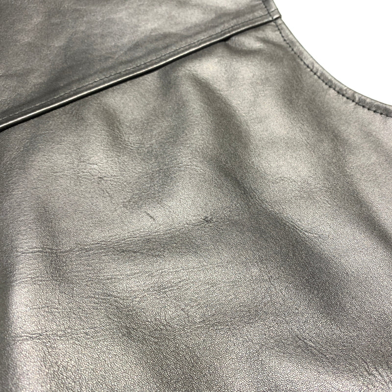 【中古品】【メンズ】 Horn Works ホーンワークス LEATHER VEST WITH CONCHO BUTTONS レザー ベスト コンチョ ボタン ライトアウター 本革 145-260627-ko-11-tei サイズ:L カラー:ブラック 万代Net店