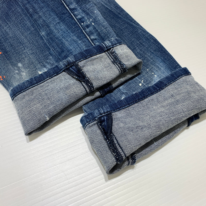 【中古品】【メンズ】 DSQUARED2 ディースクエアード TIDY BIKER JEAN S74LB0823 S30342 タイディー バイカー ジーンズ ボトムス デニムパンツ ダメージ加工 152-260627-ko-23-tei サイズ:48 カラー:インディゴ 万代Net店
