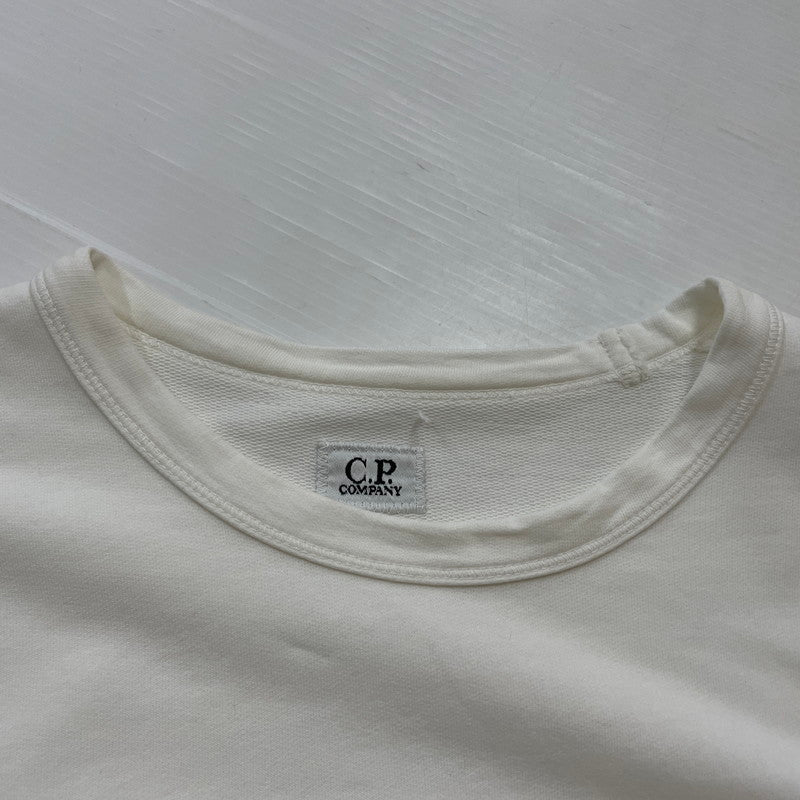 【中古品】【メンズ】 CP COMPANY シーピー カンパニー L/S TEE 18CMSS019A ロングスリーブ Tシャツ 長袖 トップス 141-260630-sa-01-tei サイズ:M カラー:ホワイト 万代Net店