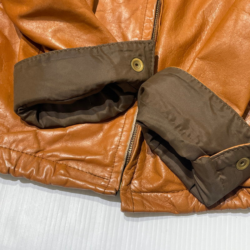 【中古品】【メンズ】 SEARS THE LEATHER SHOP シアーズ ザ レザーショップ 70’s WOOLLINER VEST LEATHER JACKET 70年代 ウールライナーベスト付 レザージャケット アウター 145-260706-sa-23-tei サイズ:46 カラー:ブラウン 万代Net店