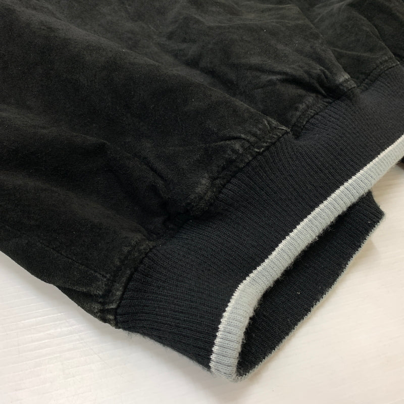 【現状渡し品】【メンズ】 NFL エヌエフエル RAIDERS SUEDE LEATHER STADIUM JACKET ライダース スウェードレザー スタジャン アウター 145-260710-sa-16-tei サイズ:XXL カラー:ブラック 万代Net店