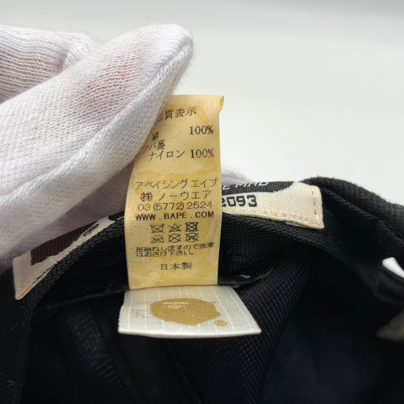 【中古品】【メンズ】 ABATHINGAPE アベイシングエイプ 2ND APE CAP セカンド エイプ キャップ 帽子 185-260730-yo-06-tei サイズ:F カラー:ブラック 万代Net店