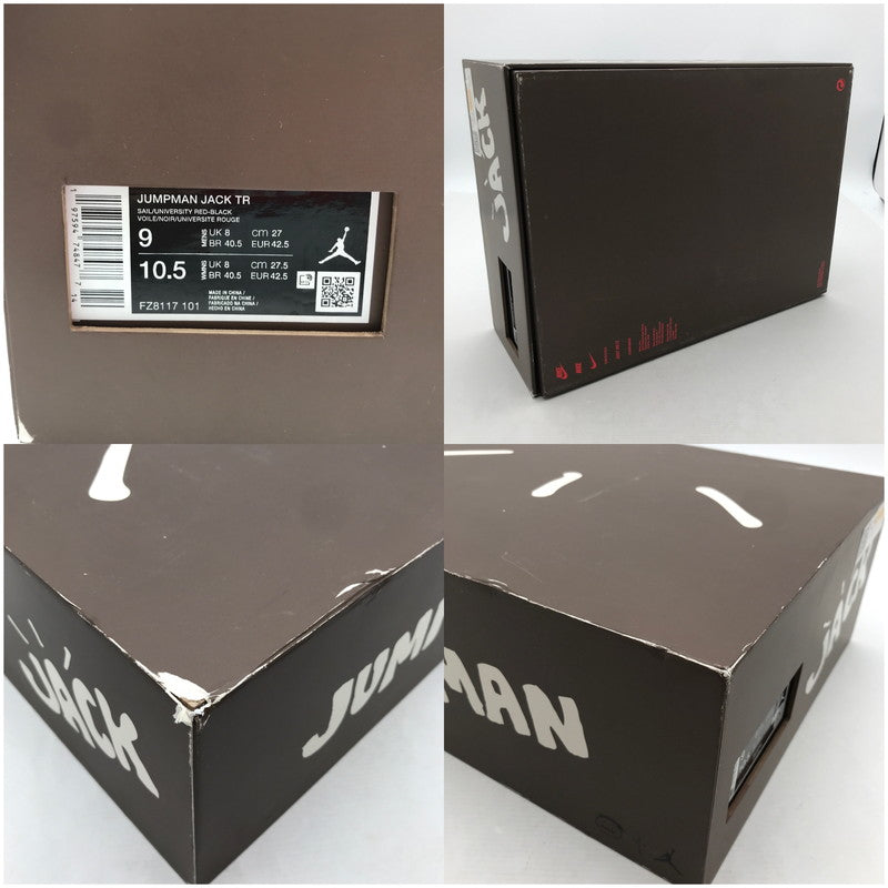 【中古美品】【メンズ】 NIKE FZ8117-101 ×TRAVIS SCOTT ナイキ × トラビススコット JORDAN JUMPMAN JACK TR ジョーダン ジャンプマン ジャック TR "UNIVERSITY RED" ホワイト 27cm 160-260820-ky-04-fuzh 万代Net店