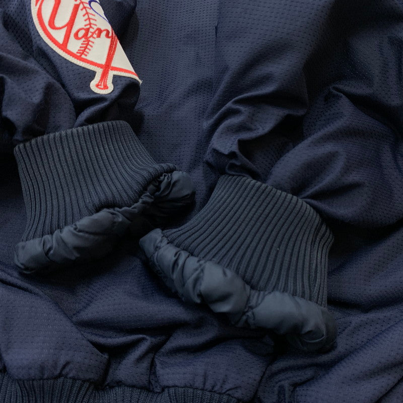 【中古品】【メンズ】 MAJESTIC マジェスティック YANKEES ZIP JACKET ヤンキース ジップ ジャケット アウター 145-260716-sa-08-tei サイズ:L カラー:ネイビー 万代Net店