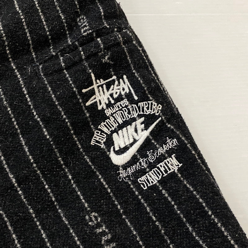 【中古品】【メンズ】 STUSSY ステューシー × NIKE ナイキ 別注コラボ 22AW STRIPE WOOL PANT DR4021-010 2022年 秋冬 ストライプ ウール パンツ ボトムス 153-260718-sa-15-tei サイズ:L カラー:グレー 万代Net店