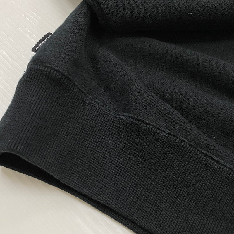 【中古品】【メンズ】 NEIGHBORHOOD ネイバーフッド × WINDANDSEA ウィンダンシー 別注コラボ LOGOSWEAT 231UWWSN ロゴ スウェット トップス トレ-ナー 142-260721-sa-04-tei サイズ:S カラー:ブラック 万代Net店