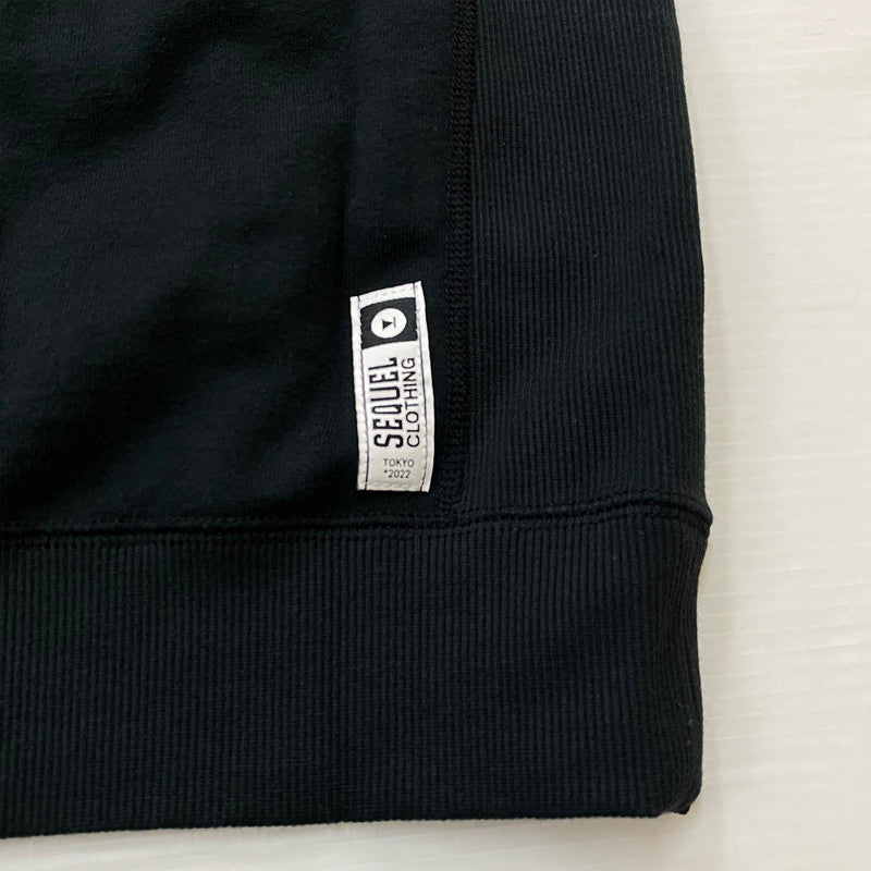 【中古品】【メンズ】 SEQUEL スィークェル LOGO HOODIE SQ-22AW-HD-03 ロゴ フーディー トップス プルーオーバーパーカー 142-260721-sa-08-tei サイズ:S カラー:ブラック 万代Net店