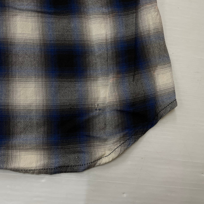 【中古品】【メンズ】 HYSTERIC GLAMOUR ヒステリックグラマー RAYON OMBRE CHECK SHIRT 4AH-2022 レーヨンオンブレチェックシャツ トップス 140-260725-ss-04-tei サイズ:M カラー:チェック 万代Net店