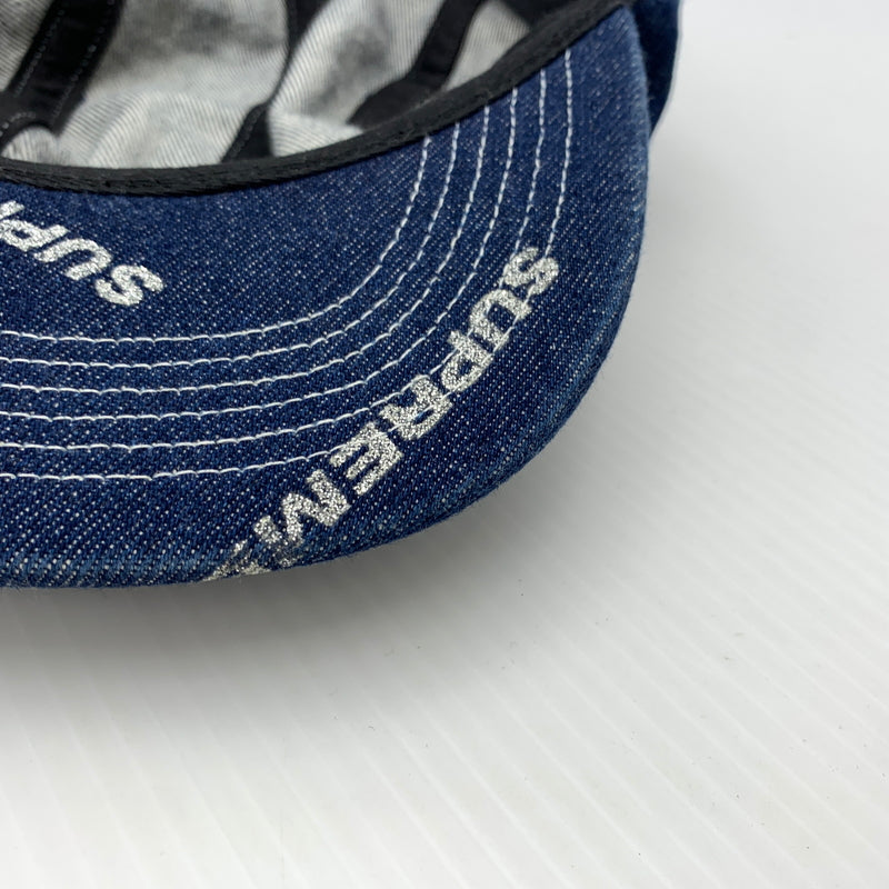 【中古品】【メンズ】 Supreme シュプリーム 17SS DENIM LOGO CAMP CAP デニム ロゴ キャンプキャップ 帽子 149-260723-ko-08-tei カラー:インディゴ 万代Net店
