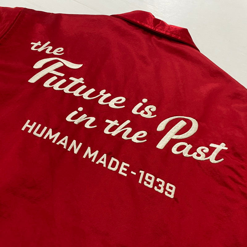 【中古品】【メンズ】 HUMANMADE ヒューマンメイド SATIN JACKET HM28JK046 サテン ジャケット アウター 142-260803-sa-09-tei サイズ:L カラー:レッド 万代Net店