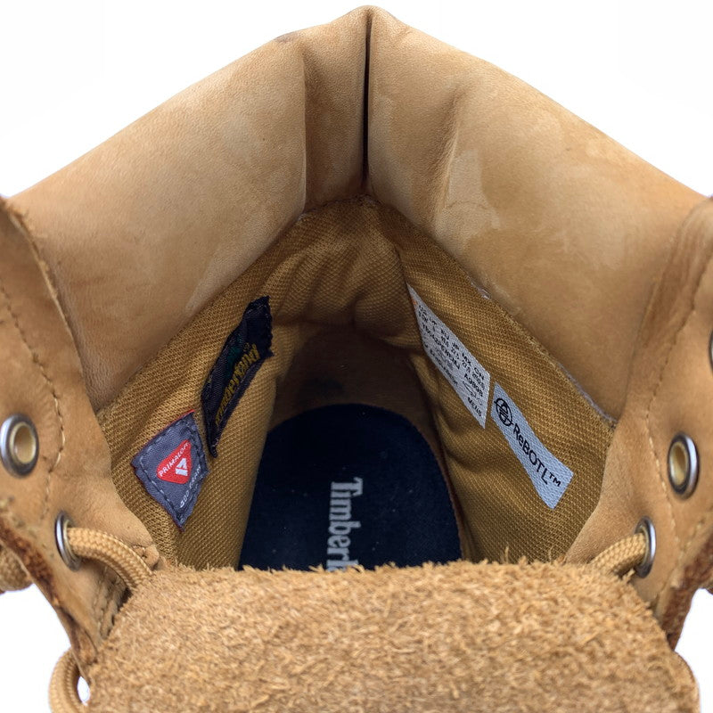 【中古品】【メンズ】 Timberland ティンバーランド PREMIUM 6INCH LACE UP WATERPROOF BOOTS TB0A2P6WEMJ プレミアム 6インチ レースアップ ウォータープルーフ ブーツ 靴 164-260812-ko-02-tei サイズ:27.5cm カラー:ベージュ×ブラック 万代Net店