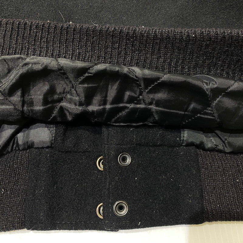 【現状渡し品】【メンズ】 STUSSY ステューシー 90’s BIG 4 STUDIUM JEACKET 90年代 ビッグ 4 スタジアム ジャケット アウター 142-260809-sa-07-tei サイズ:M カラー:ブラック 万代Net店