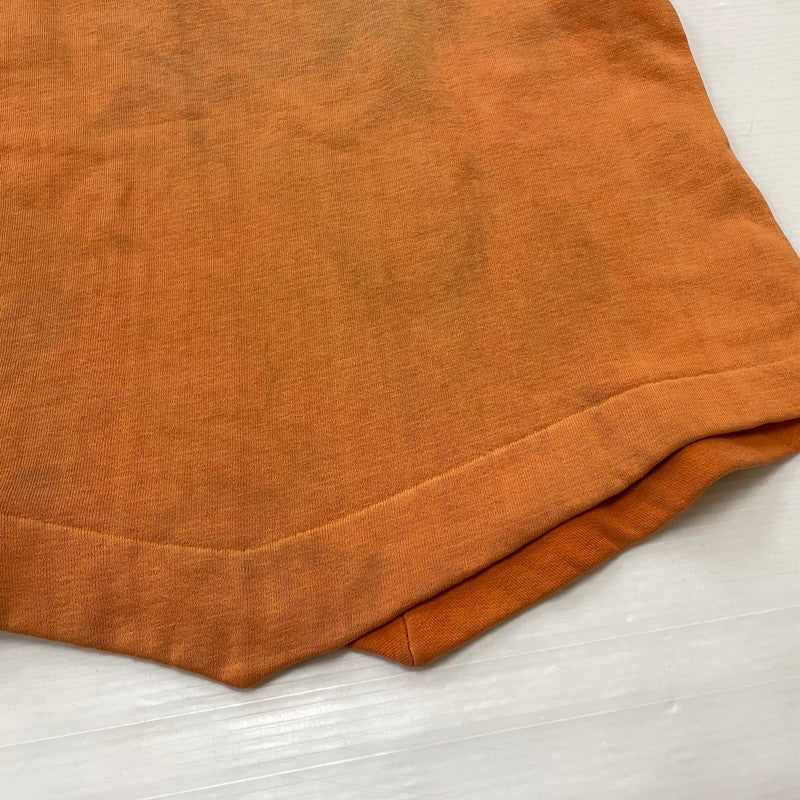 【現状渡し品】【メンズ】 JOCKEY ジョッキー 70's~80's HALF ZIP S/S SWEAT 70年代~80年代 ハーフ ジップ ショートスリーブ スウェット 長袖 トップス トレーナー 145-260811-sa-09-tei サイズ:L カラー:オレンジ 万代Net店