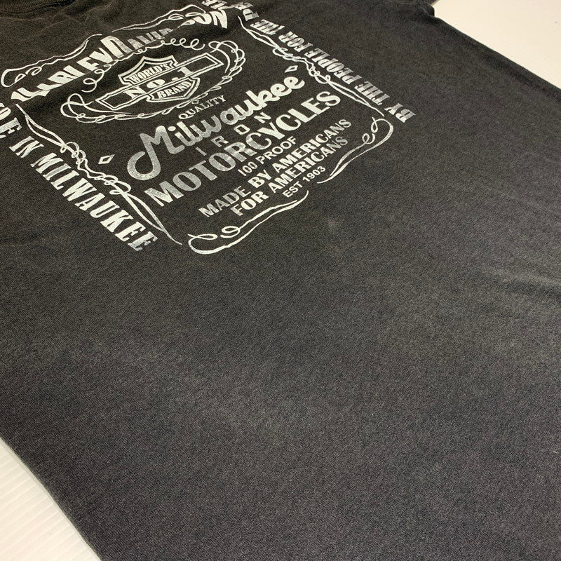 【現状渡し品】【メンズ】 SOFFE ソフィー HARLEY DAVIDSON JACK DANIEL'S S/S TEE ハーレーダビッドソン ジャックダニエル ショートスリーブ Tシャツ 半袖 トップス 145-260818-ko-01-teih サイズ:L カラー:ブラック系 万代Net店