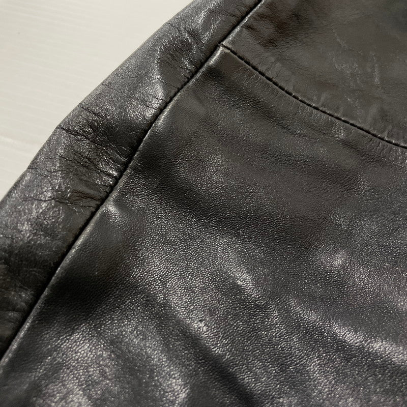 【中古品】【メンズ】 DIESEL BLACK GOLD ディーゼル ブラック ゴールド RAMU LEATHER DOUBLE RIDERS JACKET ラム レザー ダブル ライダース ジャケット アウター 141-260817-sa-04-teih サイズ:46 カラー:ブラック 万代Net店