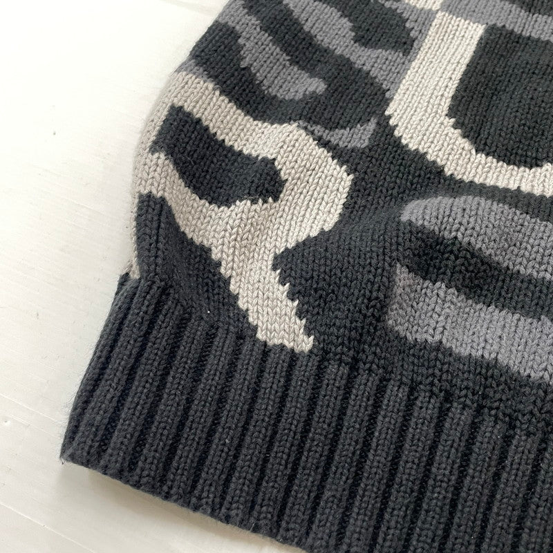 【中古品】【メンズ】 SUPREME シュプリーム 18AW LETTERS SWEATER 2018年秋冬 レターズ セーター 長袖 トップス 149-260817-sa-08-teih サイズ:M カラー:ブラック 万代Net店