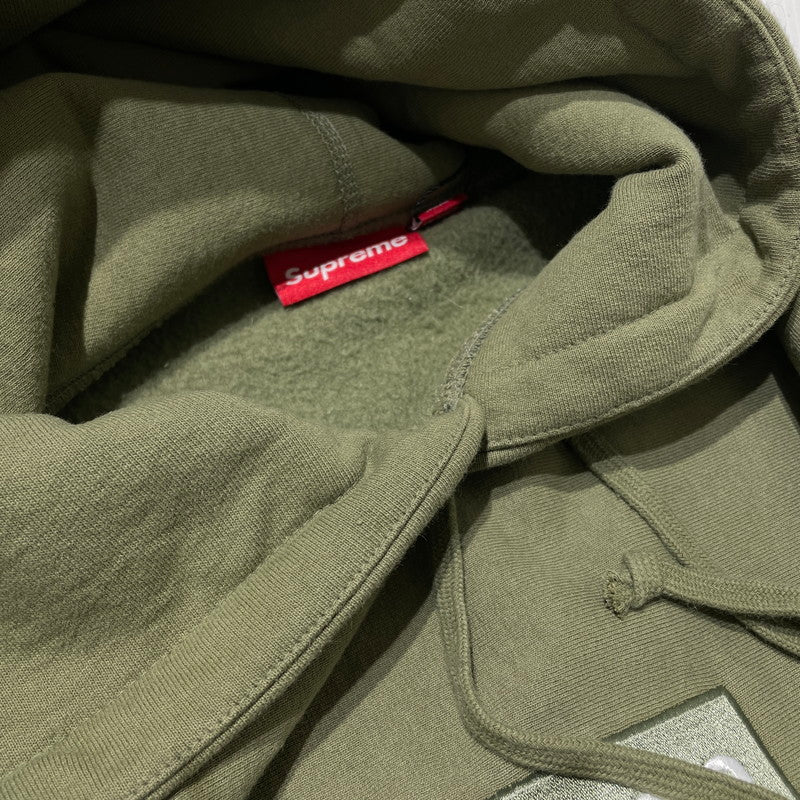 【中古品】【メンズ】 SUPREME シュプリーム 25AW BOXLOGO HOODED SWEATSHIRT ボックスロゴ フーデッド スウェットシャツ 長袖 トップス プルオーバーパーカー 149-260820-yo-05-teih サイズ:XXL カラー:モスグリーン 万代Net店