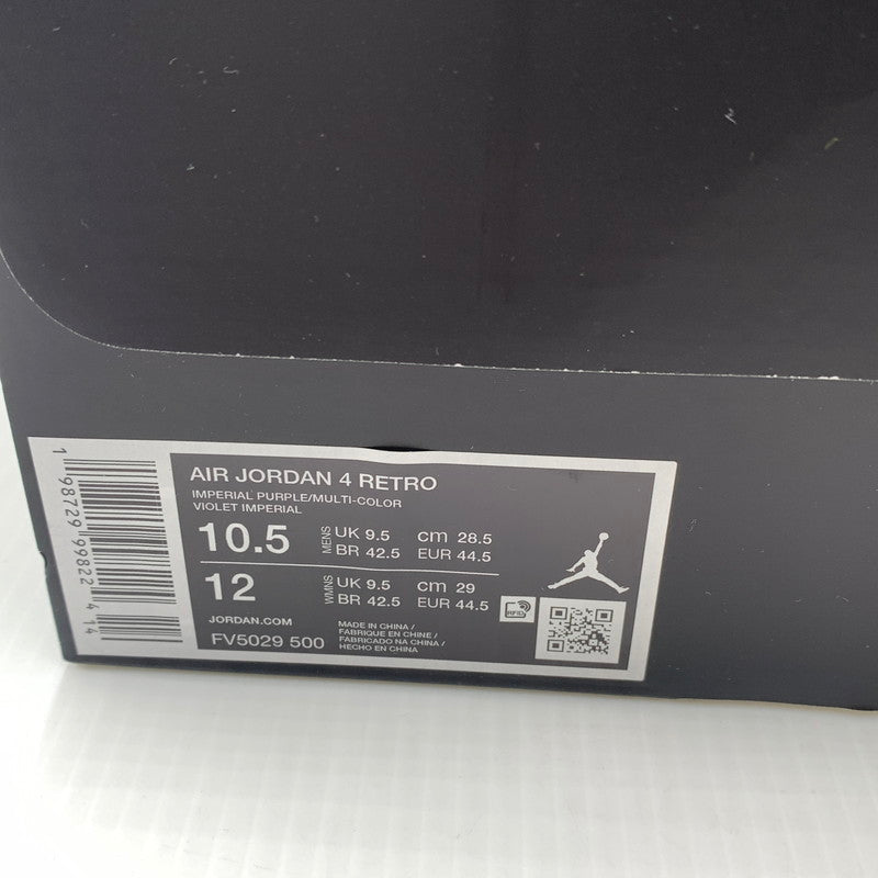 【中古美品】【メンズ】 NIKE ナイキ FV5029-500 AIR JORDAN 4 RETRO OG LAKERS エアジョーダン4 レトロ レイカーズ 160-260821-nm-06-tei サイズ:28.5cm 万代Net店