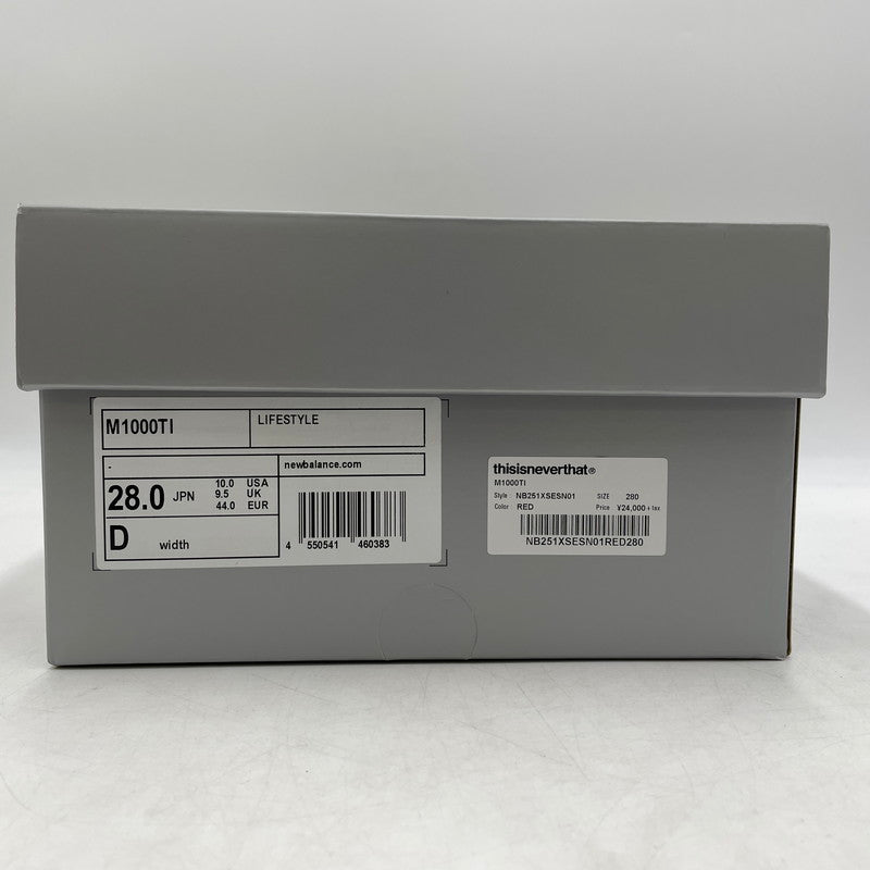 【中古品】【メンズ】 THISISNEVERTHAT ディスイズネバーザット × NEW BALANCE ニューバランス 別注コラボ "SILVER VALIANT POPPY" M1000TI シルバー ヴァリアントポピー スニーカー 靴 162-260904-yo-07-teih サイズ:28cm カラー:オレンジシルバー 万代Net店