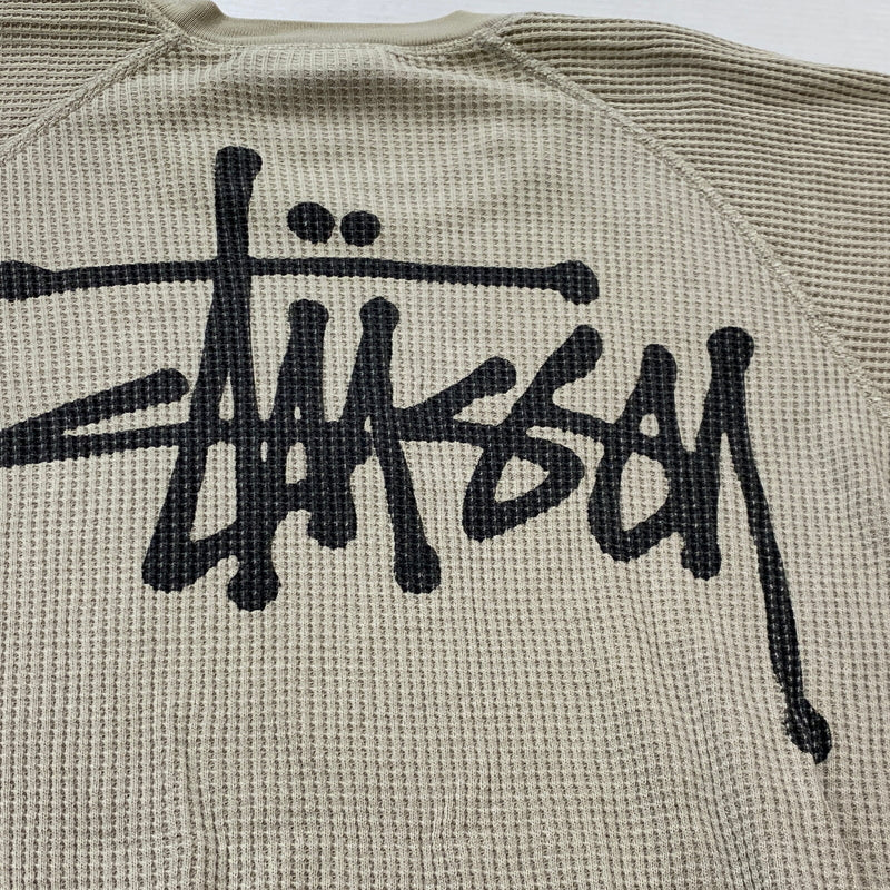 【中古品】【メンズ】 STUSSY ステューシー BASIC STUSSY THERMAL 1140356 ベーシック ステューシー サーマル 長袖 トップス 142-260906-sa-19-teih サイズ:S カラー:ベージュ 万代Net店