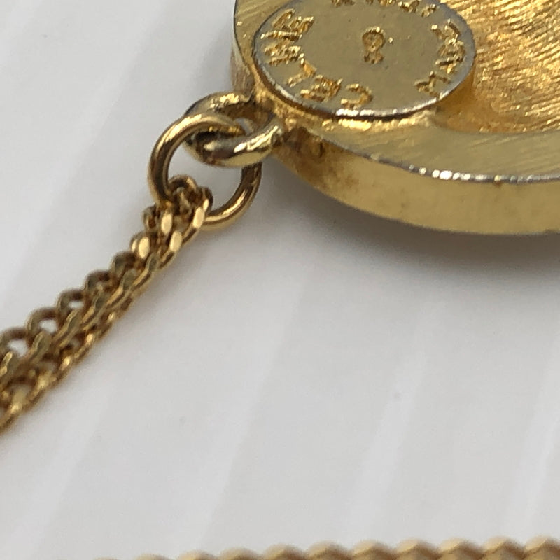 【中古品】【メンズ】 CELINE セリーヌ TTRIOMPHE RHINE STONE NECKLACE SCA4293 トリオンフ ライン ストーン ネックレス アクセサリー 182-260907-sa-07-teih カラー:ゴールド 万代Net店