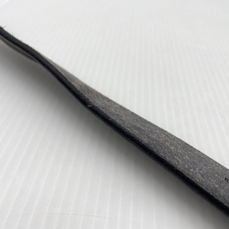 【中古品】【メンズ】 UNKNOW ITALIAN LEATHER HOOK BELT イタリアン レザー フック ベルト 服飾雑貨 205-260910-yo-05-teih サイズ:XXL カラー:ブラック 万代Net店
