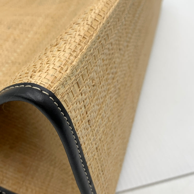 【中古品】【メンズ】 AGNESB アニエスベー RAFFIA TOTABAG ラフィアトートバッグ カバン 188-260915-sa-17-teih カラー:ベージュ系 万代Net店