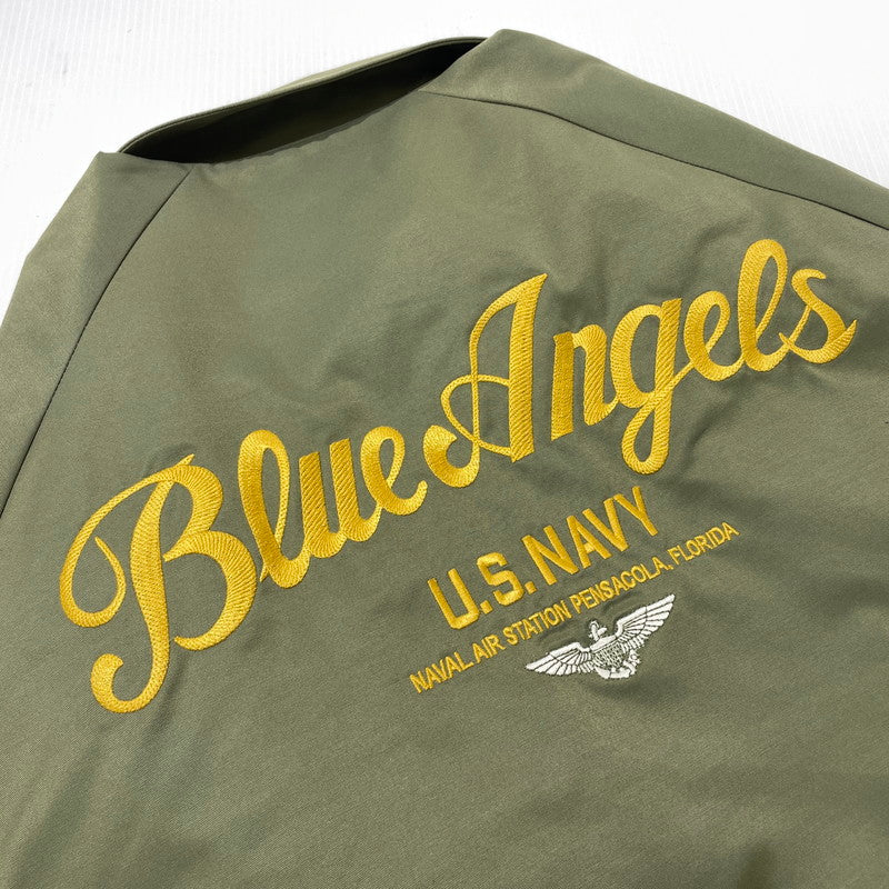 【中古品】【メンズ】 AVIREX アヴィレックス BLUE ANGELS USN UTILITY JACKET 783-4152006 ブルーエンジェルス ユーティリティ ジャケット ライトアウター 145-260915-yo-02-teih サイズ:L カラー:カーキ 万代Net店
