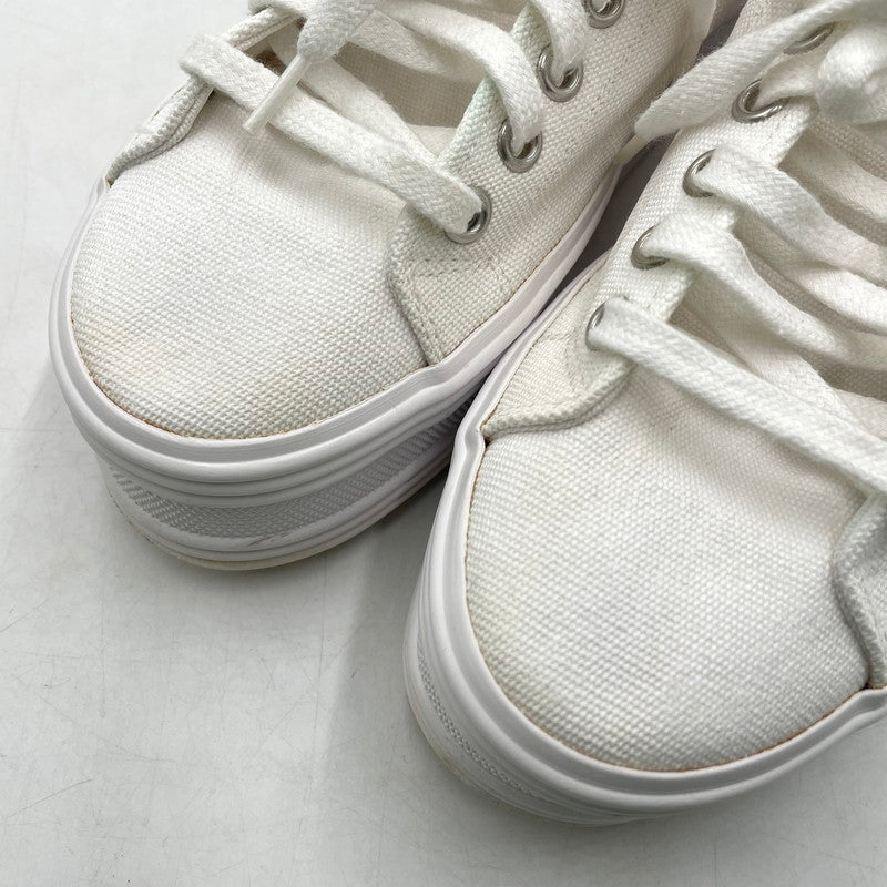 【中古品】【レディース】 CELINE セリーヌ TRIOMPHE JANE LOW LACE-UP LOW SNEAKER トリオンフ ジェーン レースアップ ロースニーカー 183-260924-yo-08-teih サイズ:35(22cm相当) カラー:ホワイト 万代Net店
