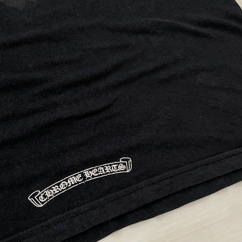 【中古品】【メンズ】 CHROME HEARTS クロムハーツ DAGGER BACK PRINT S/S TEE ダガーバック プリント ショート スリーブ Tシャツ 半袖 トップス 190-260923-sa-08-teih サイズ:L カラー:ブラック 万代Net店