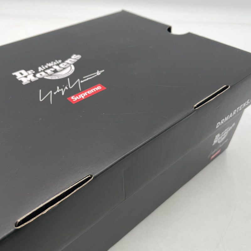 【中古品】【メンズ】 SUPREME シュプリーム × YOHJI YAMAMOTO ヨウジヤマモト × DR.MARTENS ドクターマーチン トリプルコラボ 3EYE-SHOE 28011001 3ホール シューズ 靴 149-260926-yo-03-teih サイズ:27cm カラー:ブラック 万代Net店