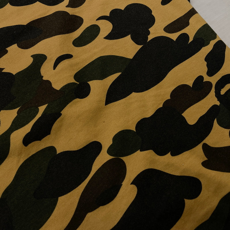 【中古品】【メンズ】 A BATHING APE アベイシングエイプ LOGO L/S TEE 001LTK701001M ロゴ ロングスリーブTシャツ 長袖トップス 142-261003-ss-02-teih サイズ:M カラー:カモ柄 万代Net店