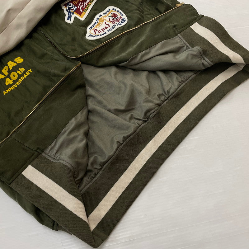 【中古品】【メンズ】 PAPAS パパス 40th ANNIVERSARY LASVEGAS JACKET 40th アニバーサリー ラスベガスジャケット アウター ベガジャン 40周年記念 140-261014-ss-09-teih サイズ:L カラー:カーキ 万代Net店