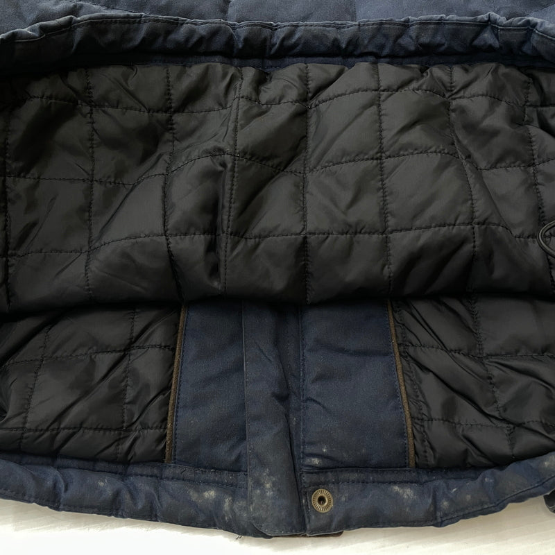 【現状渡し品】【メンズ】 L.L.BEAN エルエルビーン 90's-00's OILED QUILTED DOWN JACKET 90~2000年 オイルド キルティング ダウン ジャケット アウター 144-261024-sa-16-teih サイズ:L カラー:ネイビー 万代Net店