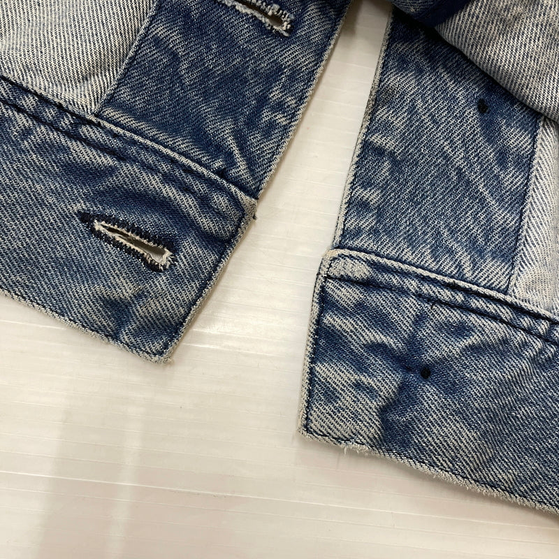 【中古品】【メンズ】 NAMACHEKO ナマチェコ 21AW BIKER DENIM VEST BLACK 2021年秋冬 バイカー デニム ベスト ブラック トップス 141-261027-sa-12-teih サイズ:L カラー:ブラック 万代Net店