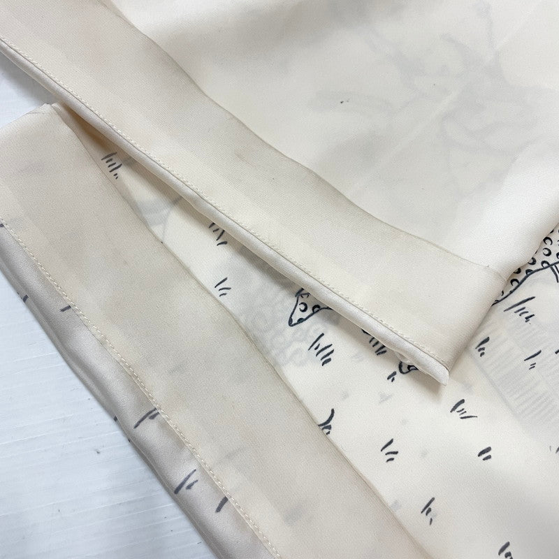 【中古品】【メンズ/レディース】 MARINE SERRE マリーン・セル WHITE LINE UNISEX LUNAR LOUNGE PANTS ホワイトライン ユニセックス ルナ ラウンジパンツ ボトムス 152-261027-yo-18-teih サイズ:S カラー:ホワイト 万代Net店