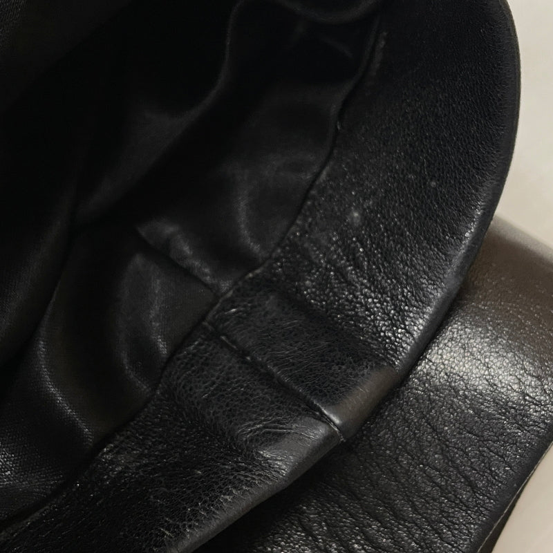 【中古品】【レディース】 AGNES B アニエス べー RAM LEATHER COAT ラム レザー コート アウター 170-261028-sa-02-teih サイズ:2 カラー:ブラック 万代Net店