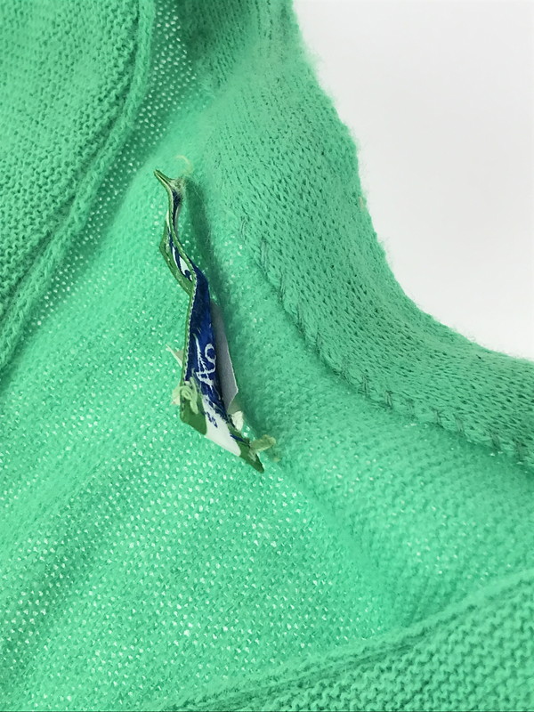 【中古品】【レディース】 HAYMAKER×LACOSTE アクリルニットカーディガン 146-231110-kk-23-tag サイズ:36 カラー:グリーン 万代Net店