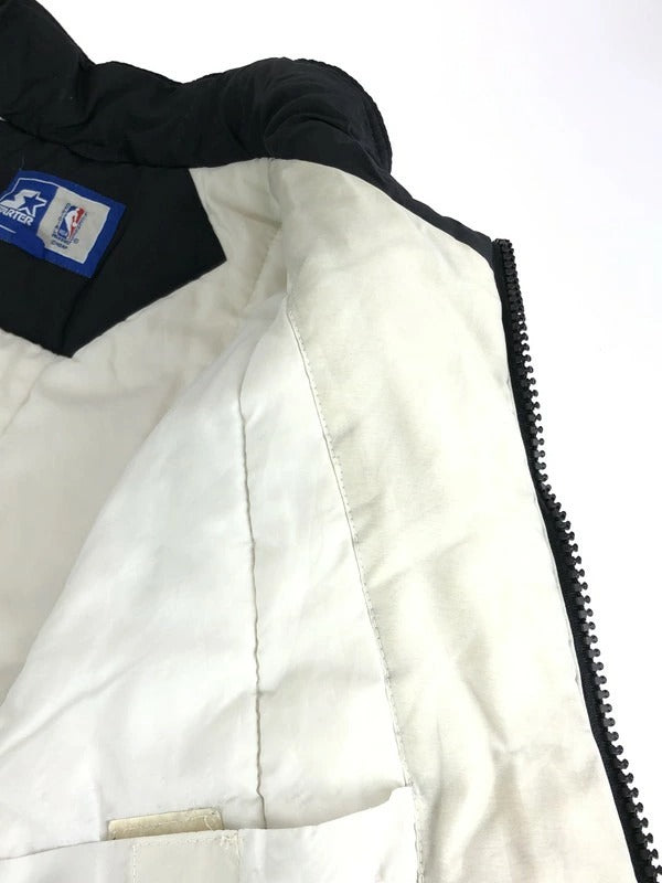 【ジャンク品】【メンズ】 STARTER スターター NBA OFFICIAL LICENSED PRODUCT ORLANDO MAGIC NYLON PUFFY JACKET NBA 中綿ジャケット 146-240122-kk-27-tag サイズ:XL カラー:ホワイト/ブラック 万代Net店