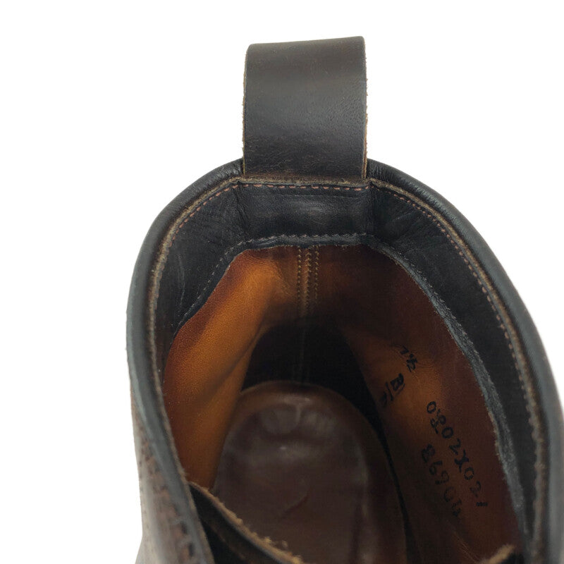 【中古品】【メンズ】 ALDEN CAP-TOE LACE-UP SHOES 86904 オールデン キャップトゥ レースアップシューズ 靴 164-221020-hi-01-tag サイズ:7.5 カラー:ブラウン 万代Net店