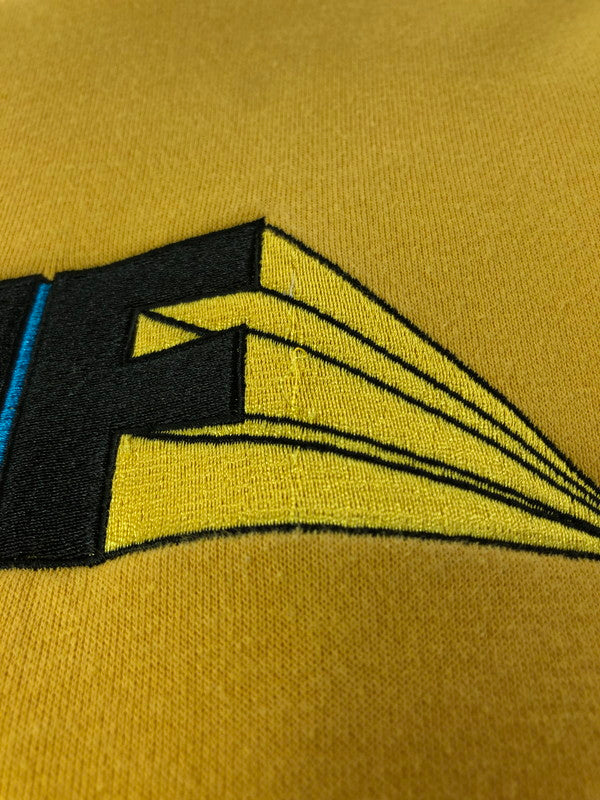 【中古品】【メンズ】 HUF ハフ SPECTRUM P O HOODIE ロゴ フーディー プルオーバーパーカー 142-260826-AS-10-honh サイズ:M カラー:イエロー 万代Net店