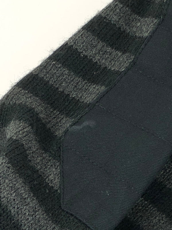 【中古品】【メンズ】 SOUTH POLE サウスプール BORDER ACRYLIC ZIP KNIT ボーダー アクリル ジップニット トップス 146-240421-kk-14-tag サイズ:5XL カラー:ブラック 万代Net店
