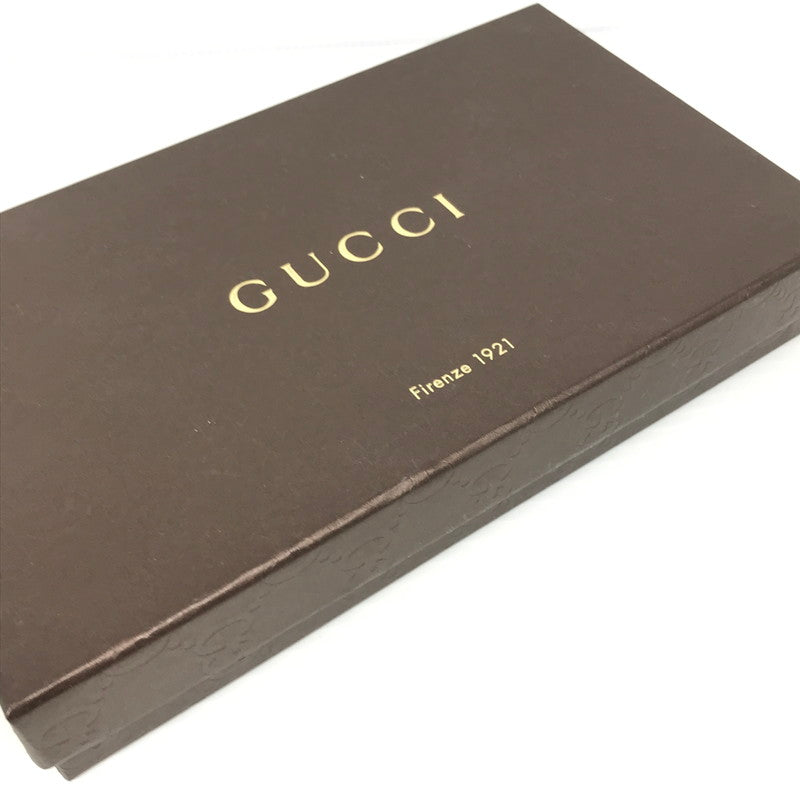 【中古品】【メンズ】 GUCCI グッチ ROUND FASTENER LONG WALLET 449391 ラウンドファスナー ロングウォレット マイクログッチ シマレザー 長財布 181-250404-yk-24-tag カラー:ブラック 万代Net店