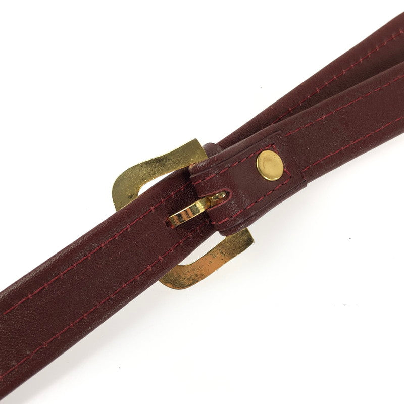 【現状渡し品】【レディース】 CARTIER カルティエ マストライン ショルダーバッグ カバン 180-240818-hi-13-tag カラー:ボルドー 万代Net店